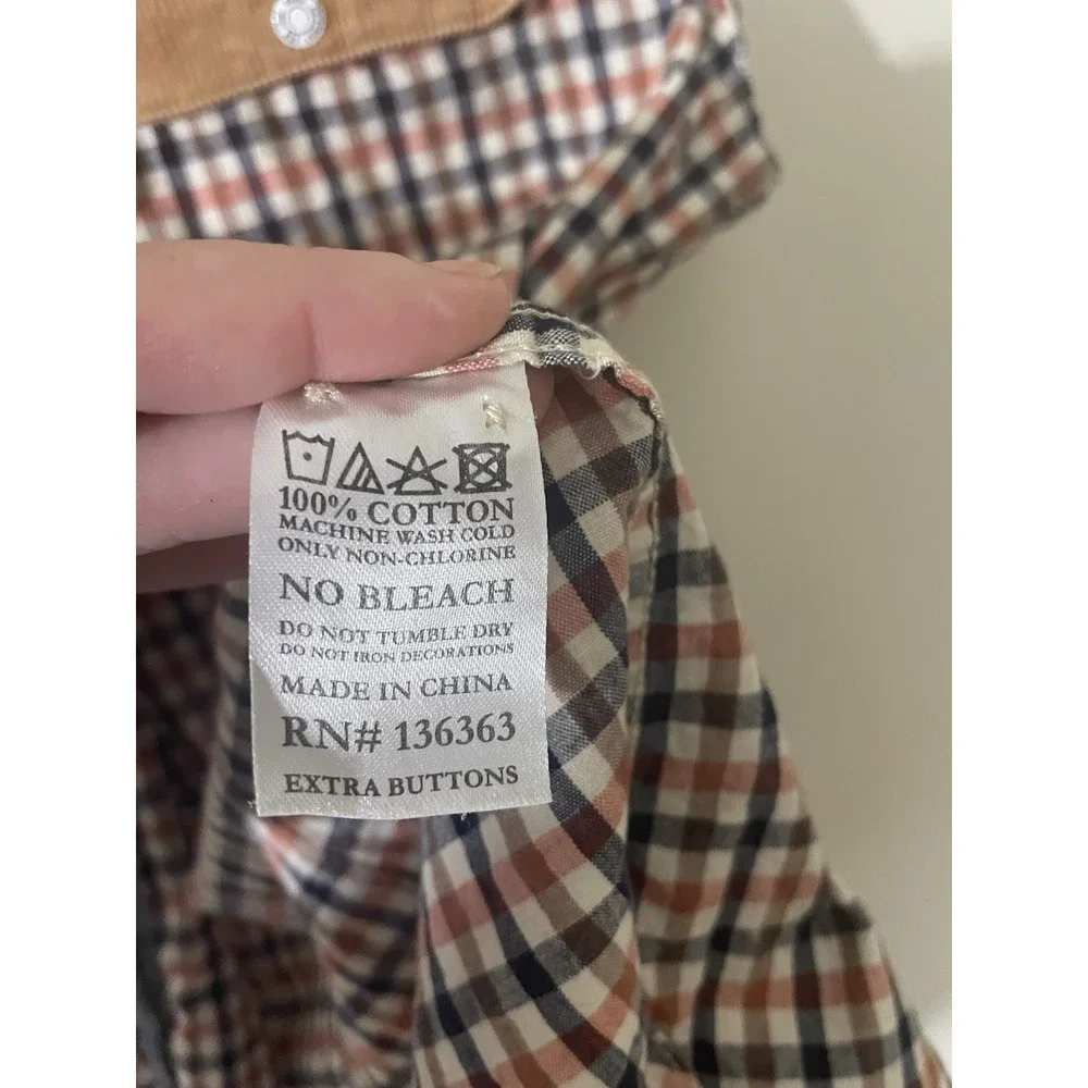 Woolf‎ Originals Plaid Button Up Rancher Farm Vest Men's L Outdoor